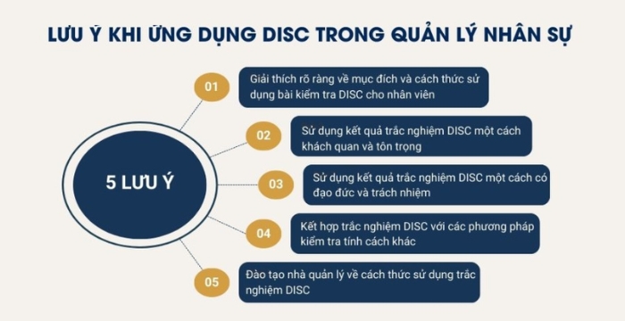 Những lưu ý khi ứng dụng trắc nghiệm DISC trong quản lý nhân sự